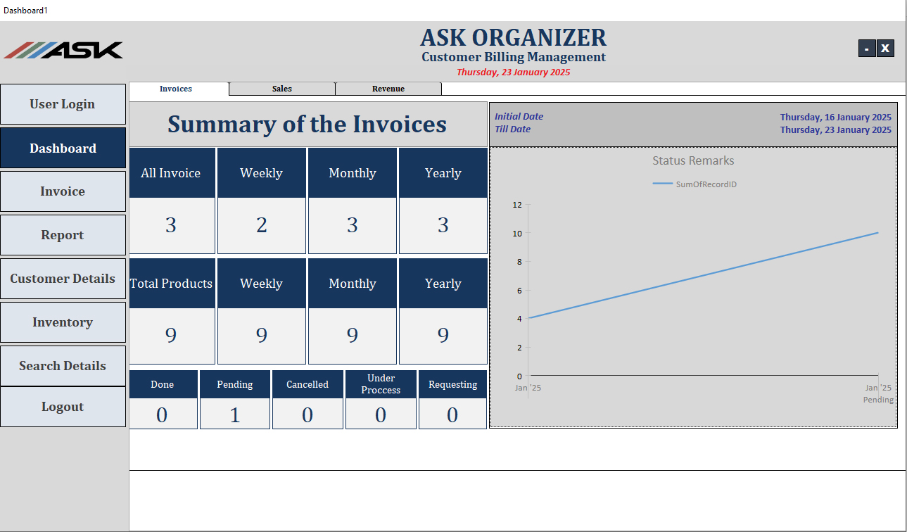 Invoice System screenshot 2