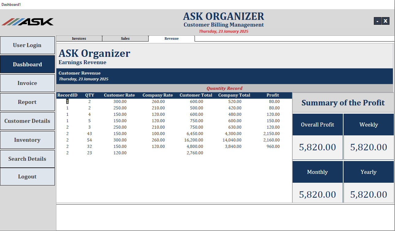 Invoice System screenshot 4