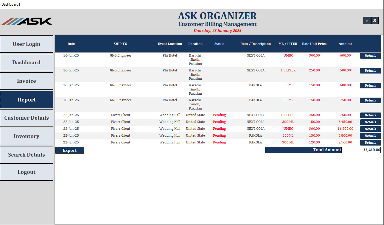 Invoice System screenshot 6