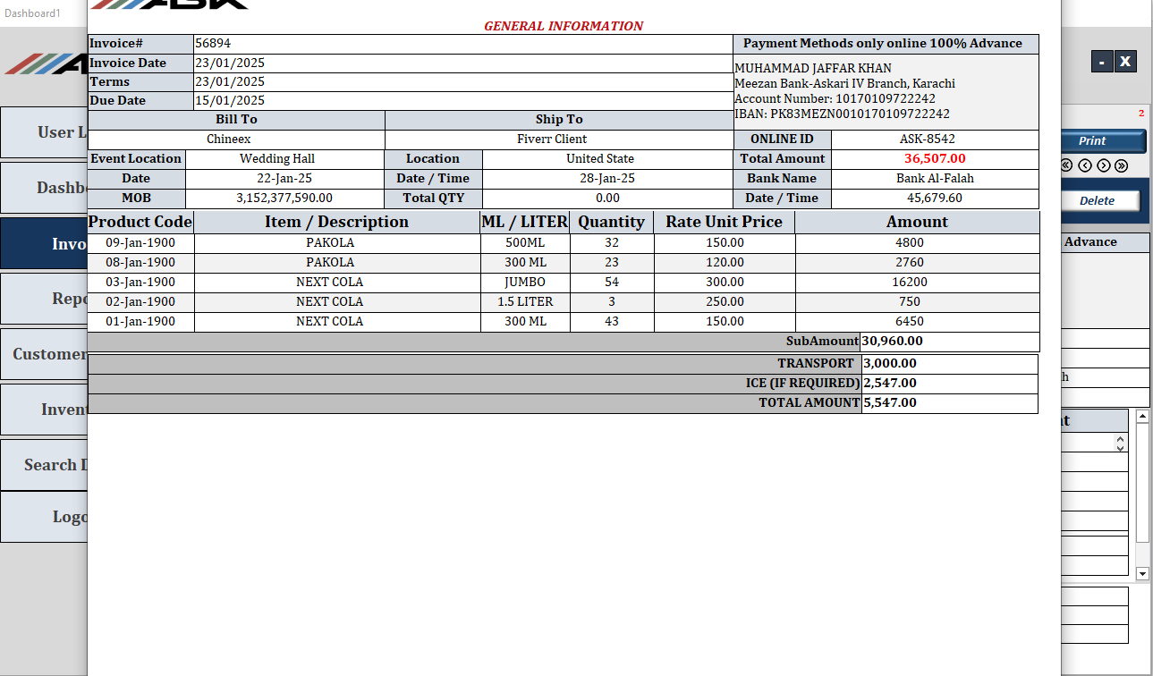 Invoice System screenshot 11