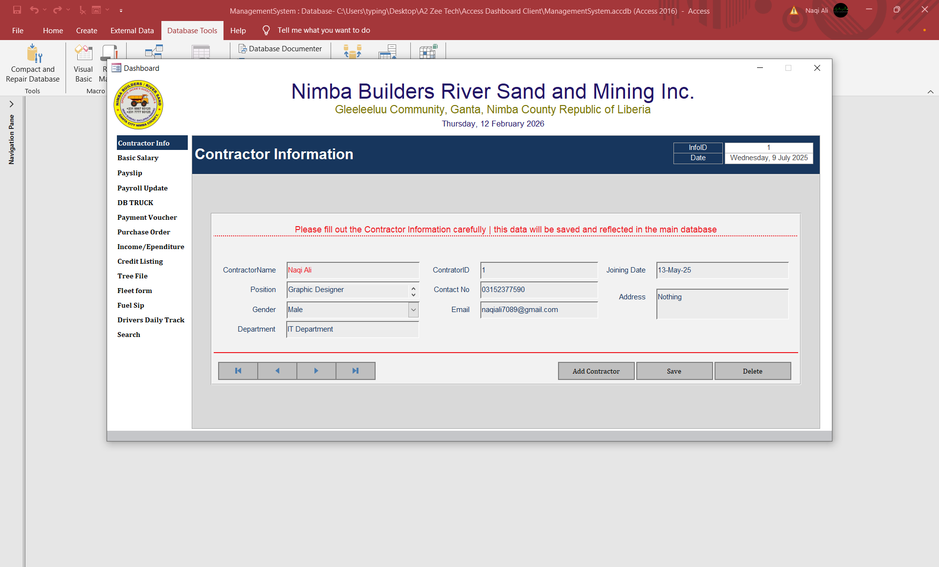 Shop Maintenance and Transactions screenshot 1