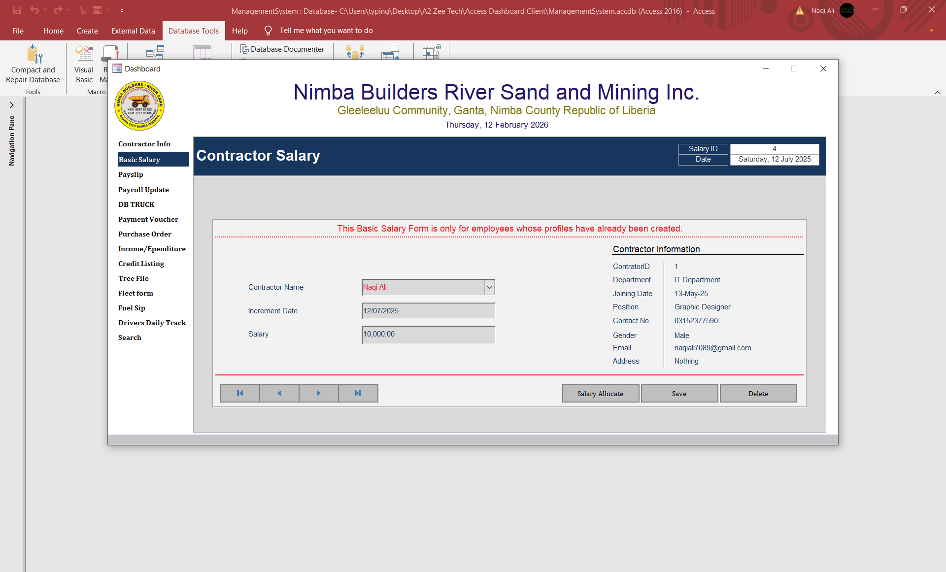 Shop Maintenance and Transactions screenshot 2