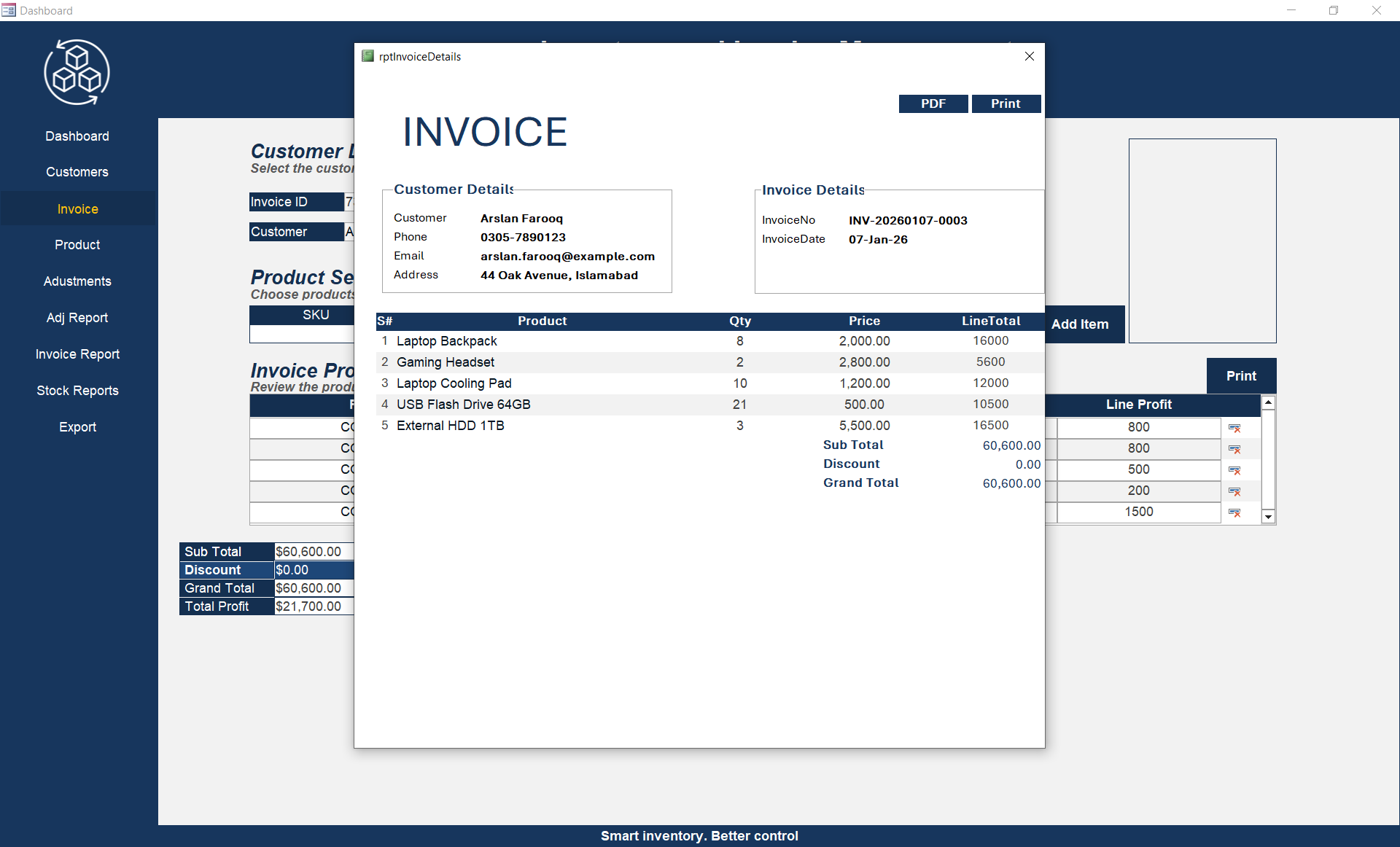 Inventory Management System screenshot 3